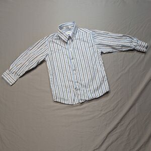 Calvin Klein Slim Fit, Vertical Stripe Button Up, Long Sleeve Sz 6